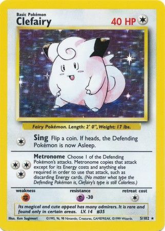 Clefairy (5/102) [Base Set Unlimited] | Mega City Incorporated