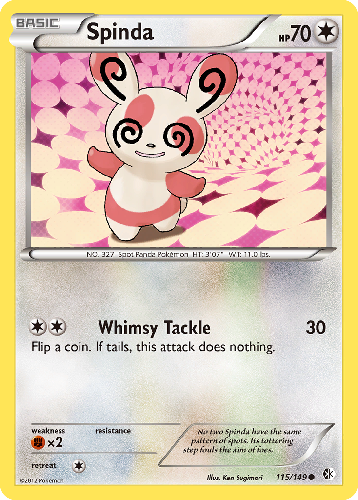 Spinda (115/149) [Black & White: Boundaries Crossed] | Mega City Incorporated