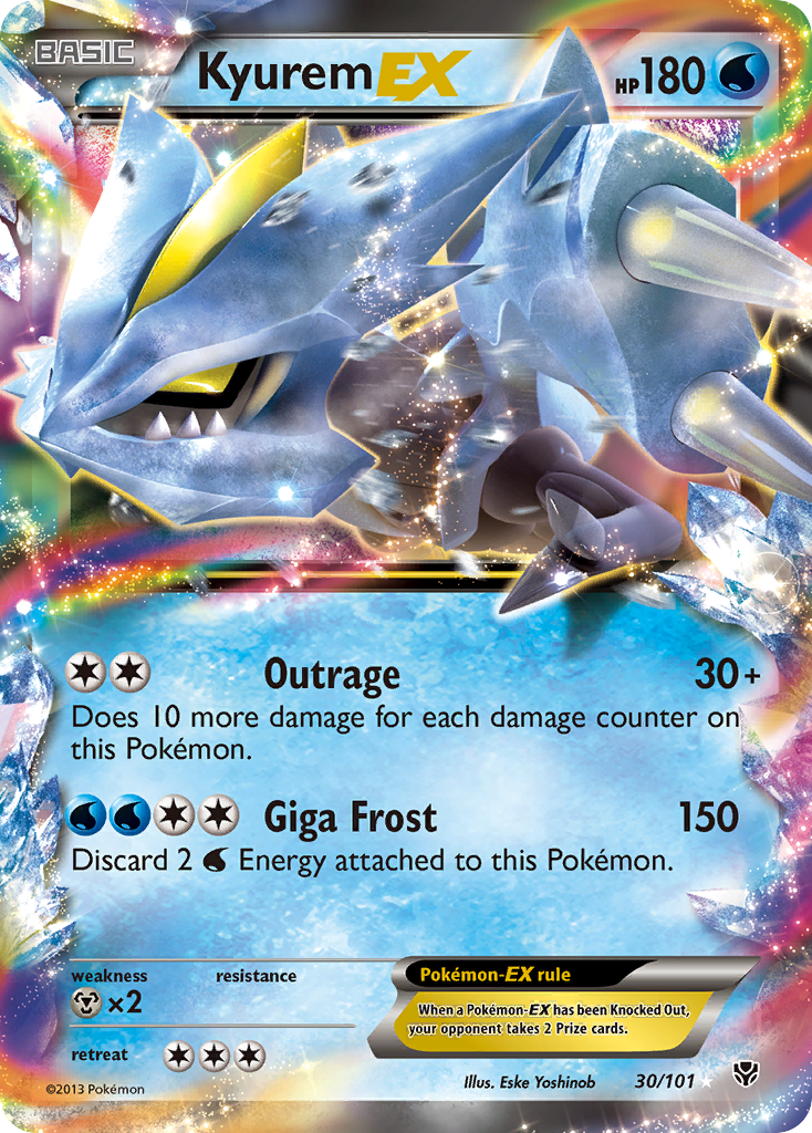 Kyurem EX (30/101) [Black & White: Plasma Blast] | Mega City Incorporated