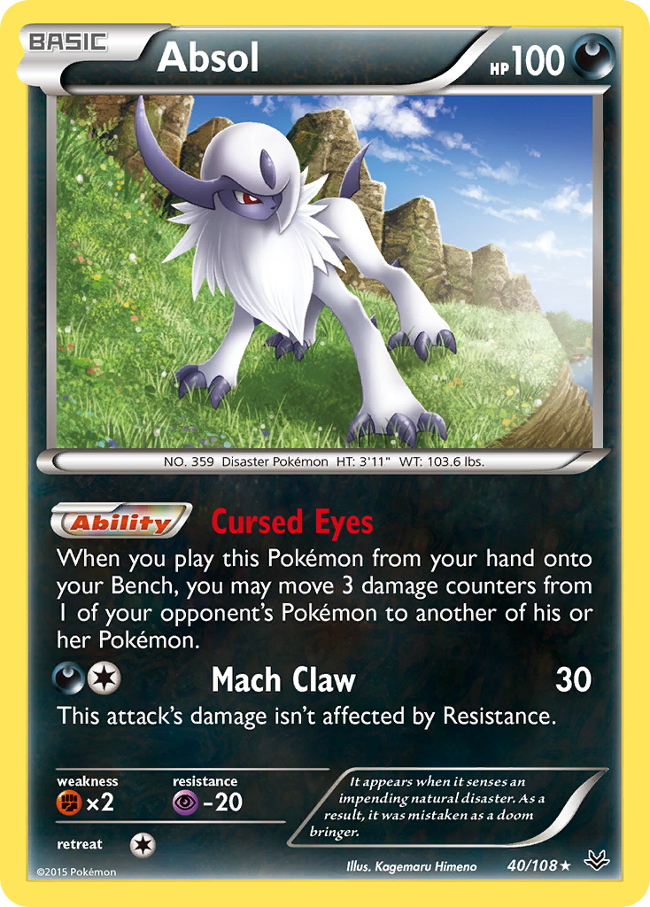 Absol (40/108) [XY: Roaring Skies] | Mega City Incorporated