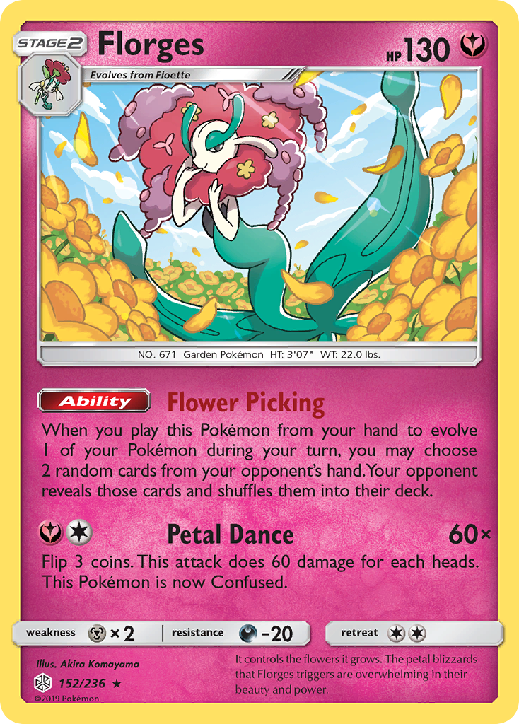 Florges (152/236) [Sun & Moon: Cosmic Eclipse] | Mega City Incorporated
