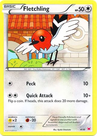 Fletchling (4/30) [XY: Trainer Kit 2 - Latias] | Mega City Incorporated