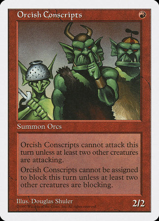Orcish Conscripts [Fifth Edition] | Mega City Incorporated