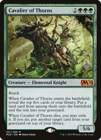 Cavalier of Thorns [Core Set 2020 Promos] | Mega City Incorporated