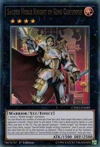 Sacred Noble Knight of King Custennin [CYHO-EN089] Ultra Rare | Mega City Incorporated