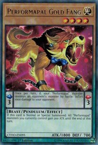 Performapal Gold Fang [CYHO-EN095] Rare | Mega City Incorporated