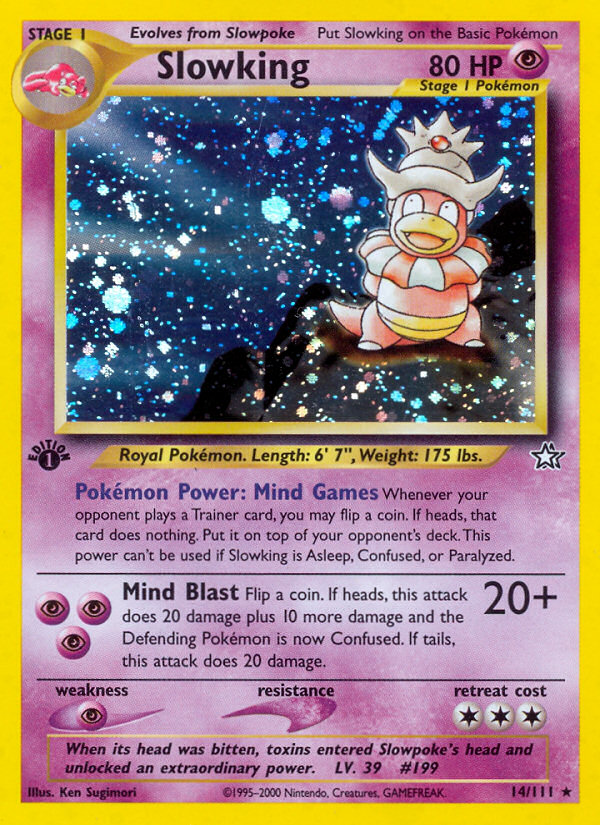 Slowking (14/111) [Neo Genesis 1st Edition] | Mega City Incorporated