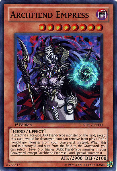 Archfiend Empress [STBL-EN000] Super Rare | Mega City Incorporated