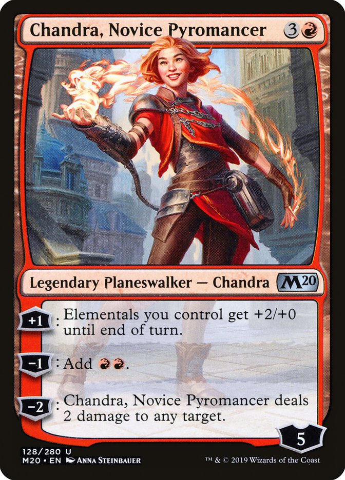 Chandra, Novice Pyromancer [Core Set 2020] | Mega City Incorporated