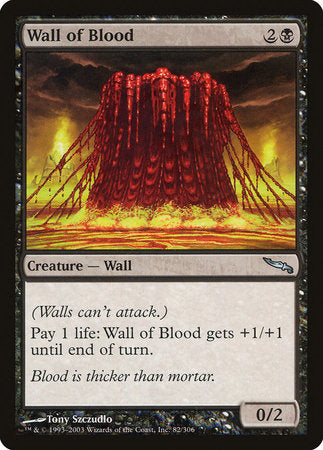 Wall of Blood [Mirrodin] | Mega City Incorporated