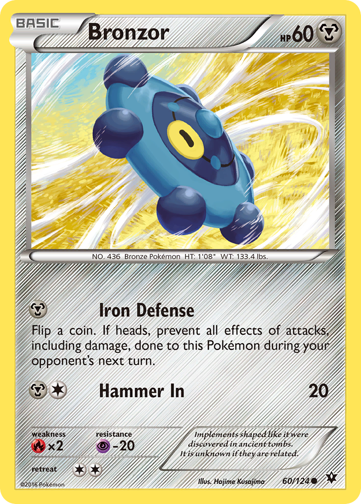 Bronzor (60/124) [XY: Fates Collide] | Mega City Incorporated