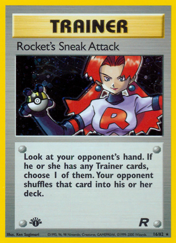 Rocket's Sneak Attack (16/82) [Team Rocket 1st Edition] | Mega City Incorporated