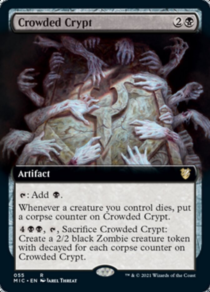 Crowded Crypt (Extended) [Innistrad: Midnight Hunt Commander] | Mega City Incorporated