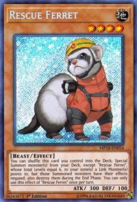 Rescue Ferret [MP18-EN054] Secret Rare | Mega City Incorporated