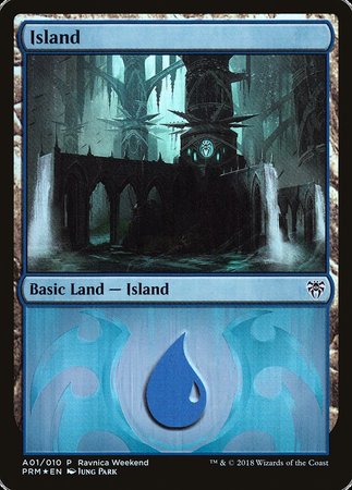 Island - Dimir (A01) [GRN Ravnica Weekend] | Mega City Incorporated