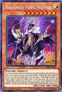 Mekk-Knight Purple Nightfall [MP18-EN183] Secret Rare | Mega City Incorporated