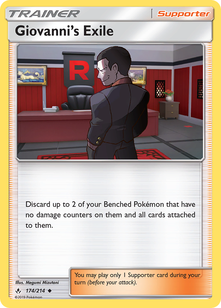 Giovanni's Exile (174/214) [Sun & Moon: Unbroken Bonds] | Mega City Incorporated