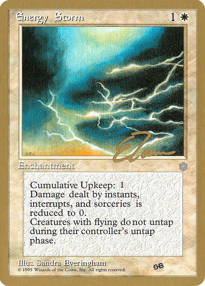 Energy Storm (Eric Tam) (SB) [Pro Tour Collector Set] | Mega City Incorporated