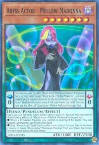 Abyss Actor - Mellow Madonna [LED3-EN045] Super Rare | Mega City Incorporated