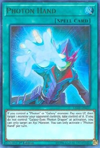 Photon Hand [LED3-EN037] Ultra Rare | Mega City Incorporated