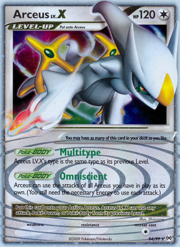 Arceus LV.X (94/99) [Platinum: Arceus] | Mega City Incorporated