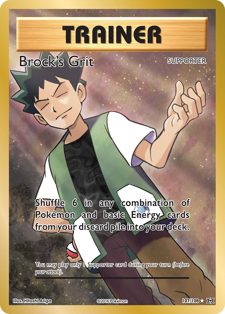 Brock's Grit (107/108) [XY: Evolutions] | Mega City Incorporated