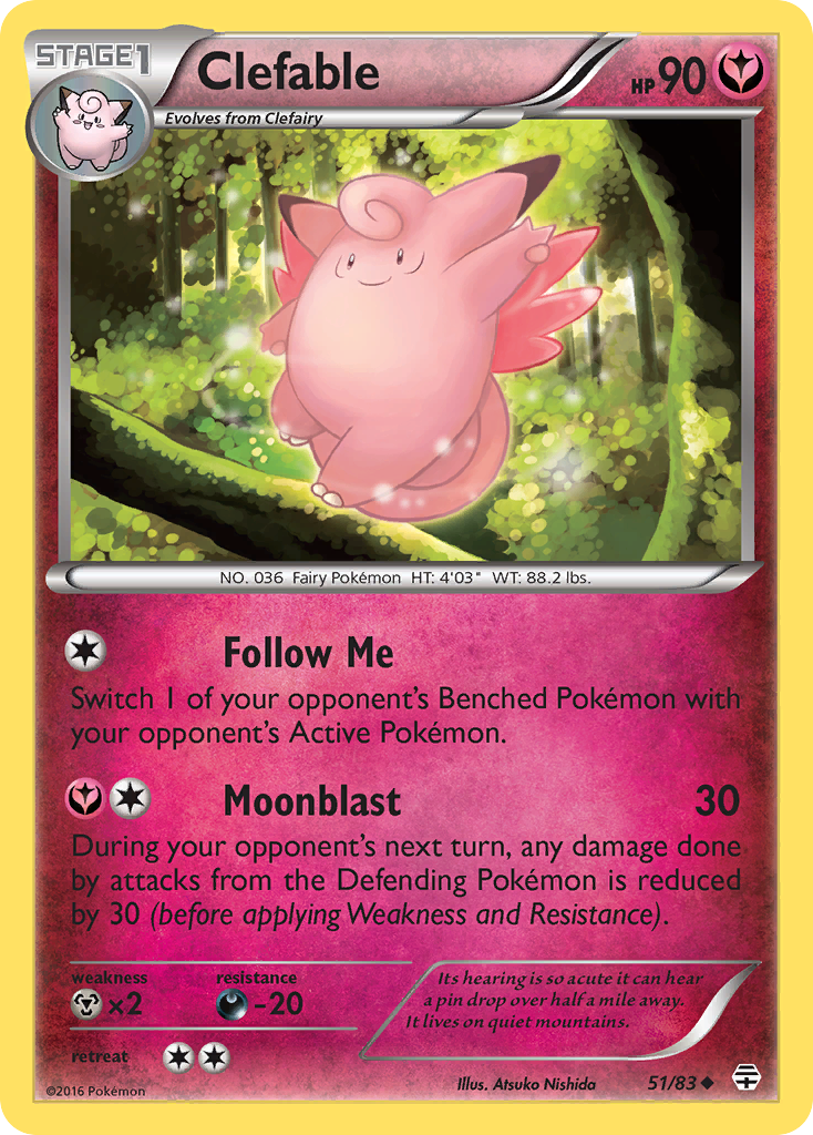 Clefable (51/83) [XY: Generations] | Mega City Incorporated