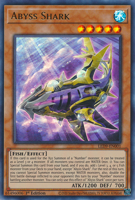 Abyss Shark [LED9-EN001] Ultra Rare | Mega City Incorporated