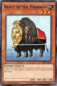 Beast of the Pharaoh [SR07-EN021] Common | Mega City Incorporated