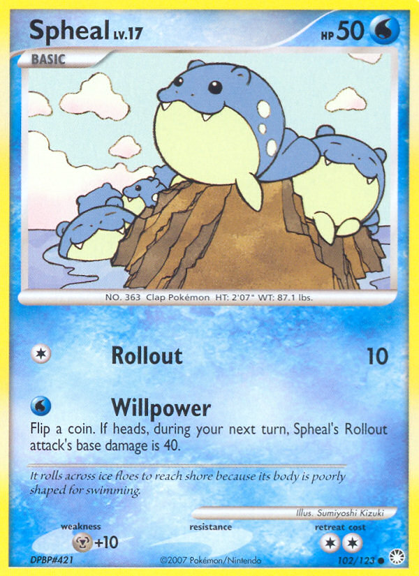 Spheal (102/123) [Diamond & Pearl: Mysterious Treasures] | Mega City Incorporated