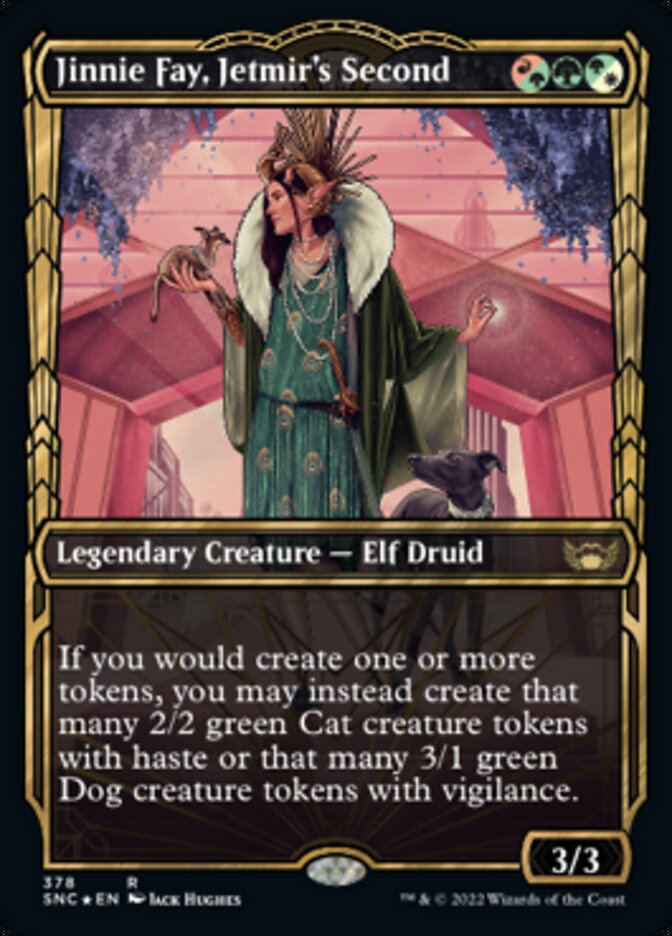 Jinnie Fay, Jetmir's Second (Showcase Golden Age Gilded Foil) [Streets of New Capenna] | Mega City Incorporated