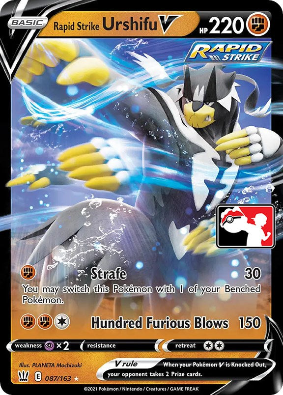 Rapid Strike Urshifu V (087/163) [Prize Pack Series One] | Mega City Incorporated