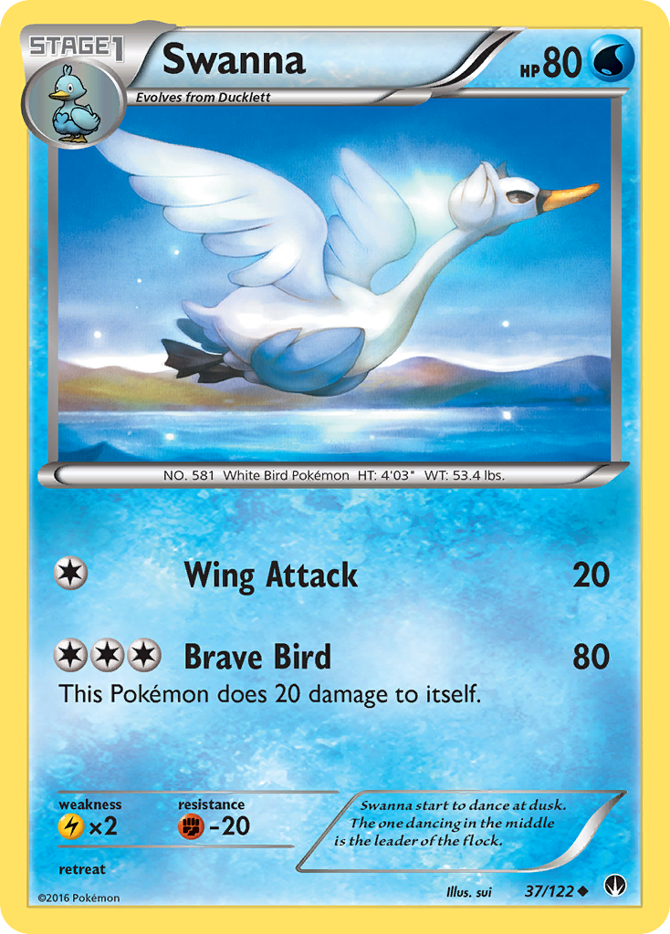 Swanna (37/122) [XY: BREAKpoint] | Mega City Incorporated