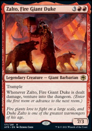 Zalto, Fire Giant Duke (Promo Pack) [Dungeons & Dragons: Adventures in the Forgotten Realms Promos] | Mega City Incorporated