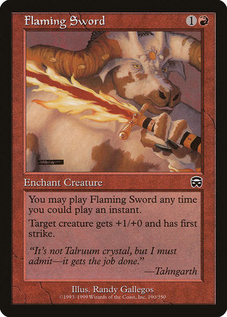 Flaming Sword [Mercadian Masques] | Mega City Incorporated