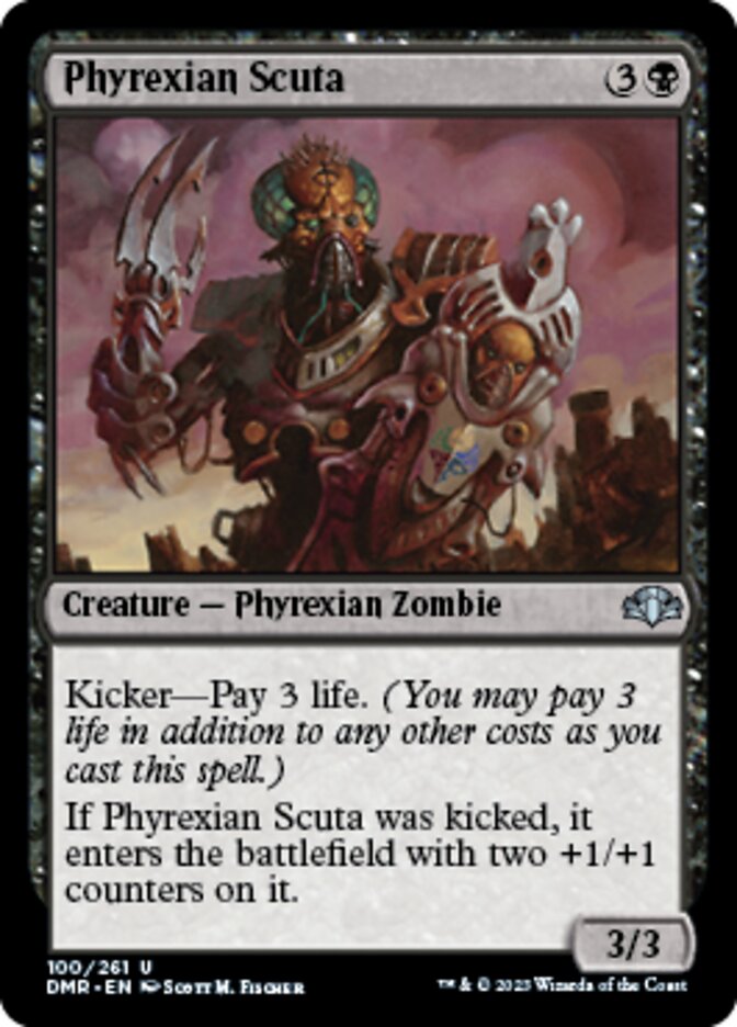 Phyrexian Scuta [Dominaria Remastered] | Mega City Incorporated