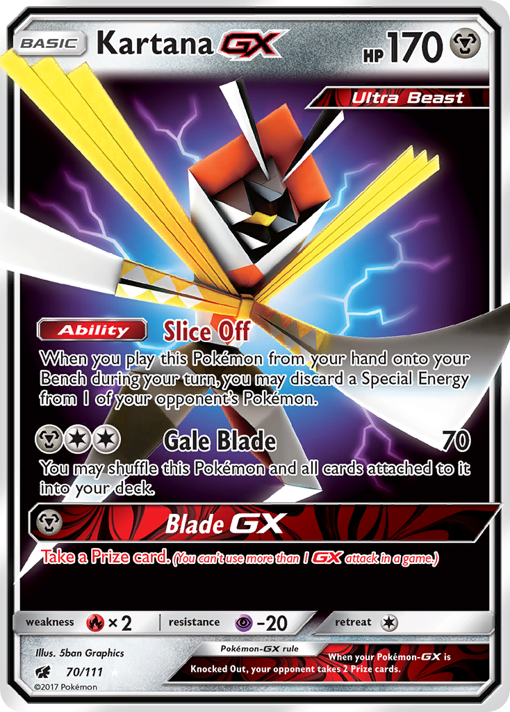 Kartana GX (70/111) [Sun & Moon: Crimson Invasion] | Mega City Incorporated