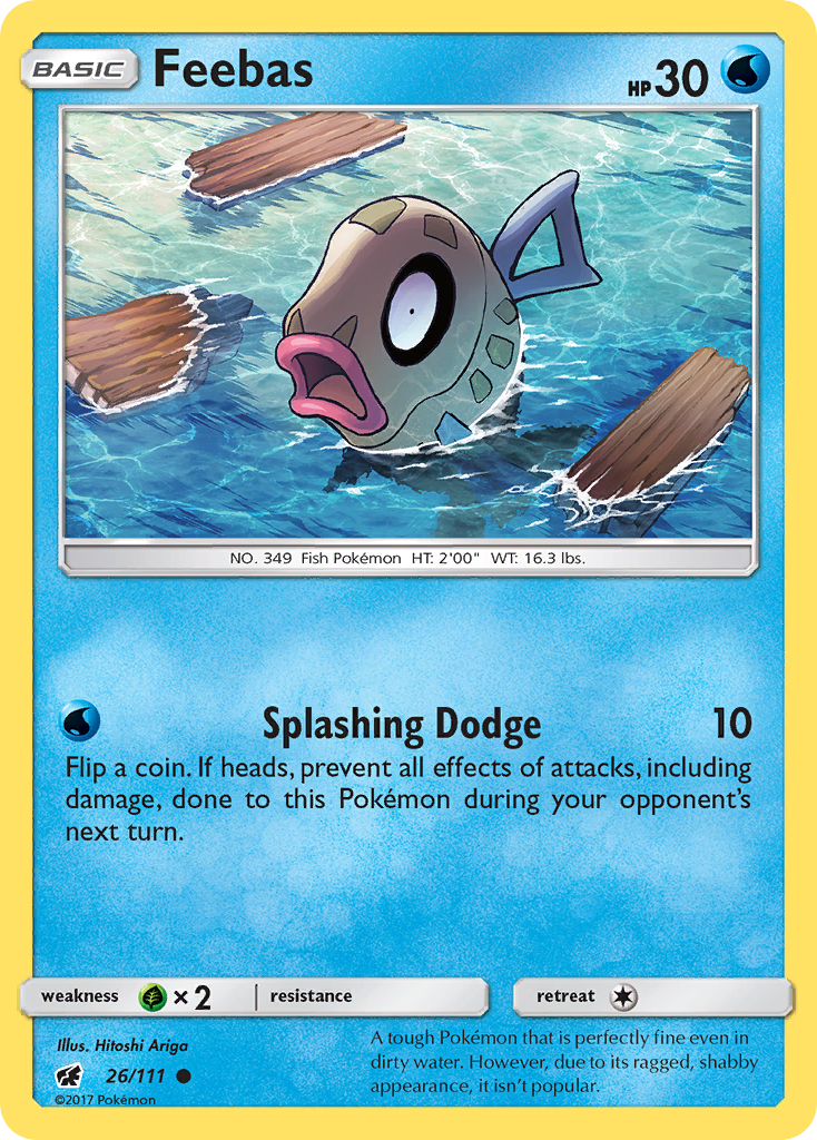 Feebas (26/111) [Sun & Moon: Crimson Invasion] | Mega City Incorporated