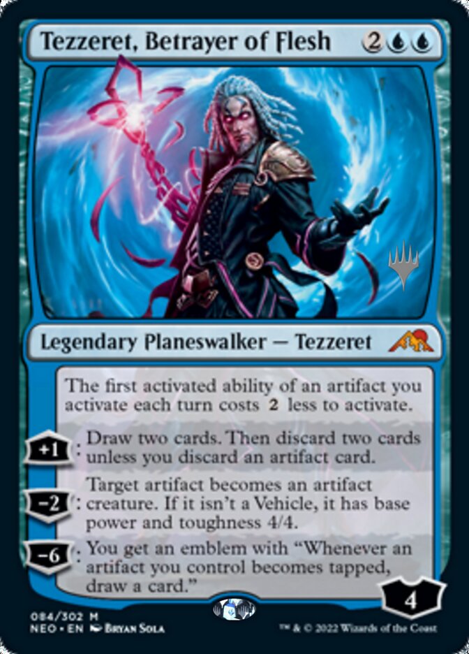 Tezzeret, Betrayer of Flesh (Promo Pack) [Kamigawa: Neon Dynasty Promos] | Mega City Incorporated