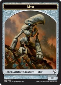 Myr (023) // Thopter (025) Double-sided Token [Commander 2018 Tokens] | Mega City Incorporated