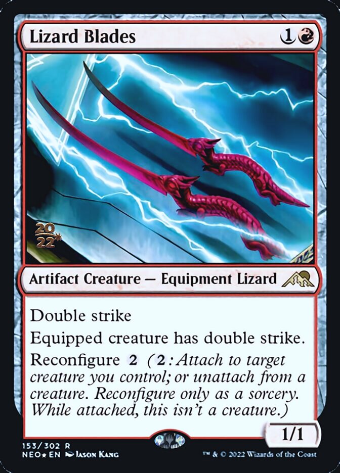 Lizard Blades [Kamigawa: Neon Dynasty Prerelease Promos] | Mega City Incorporated