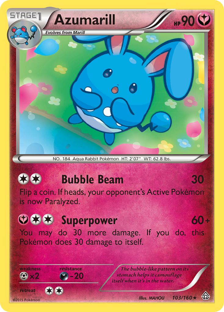 Azumarill (103/160) [XY: Primal Clash] | Mega City Incorporated