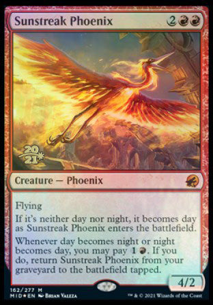 Sunstreak Phoenix [Innistrad: Midnight Hunt Prerelease Promos] | Mega City Incorporated