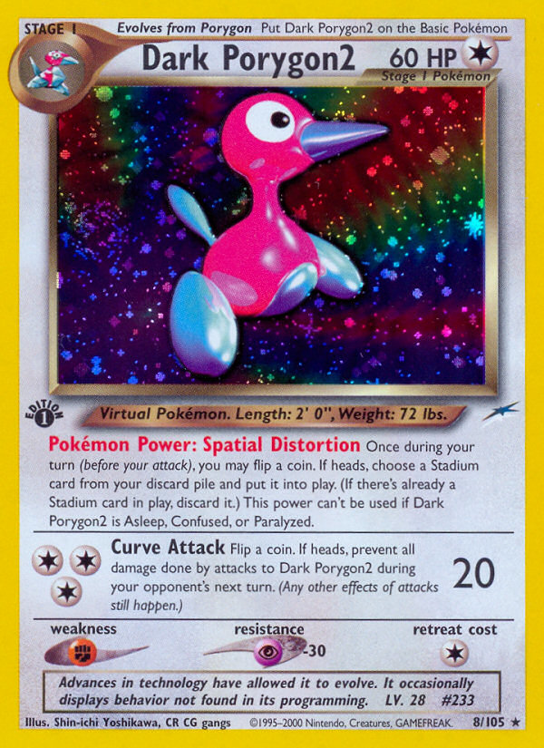 Dark Porygon2 (8/105) [Neo Destiny 1st Edition] | Mega City Incorporated