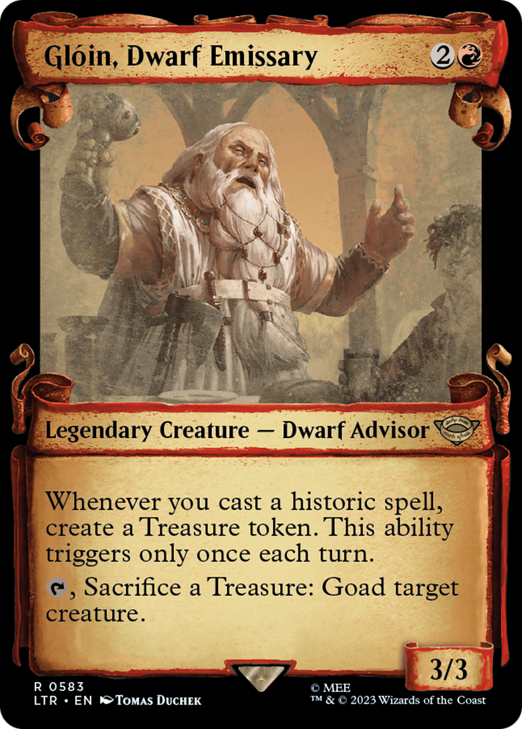 Gloin, Dwarf Emissary [The Lord of the Rings: Tales of Middle-Earth Showcase Scrolls] | Mega City Incorporated