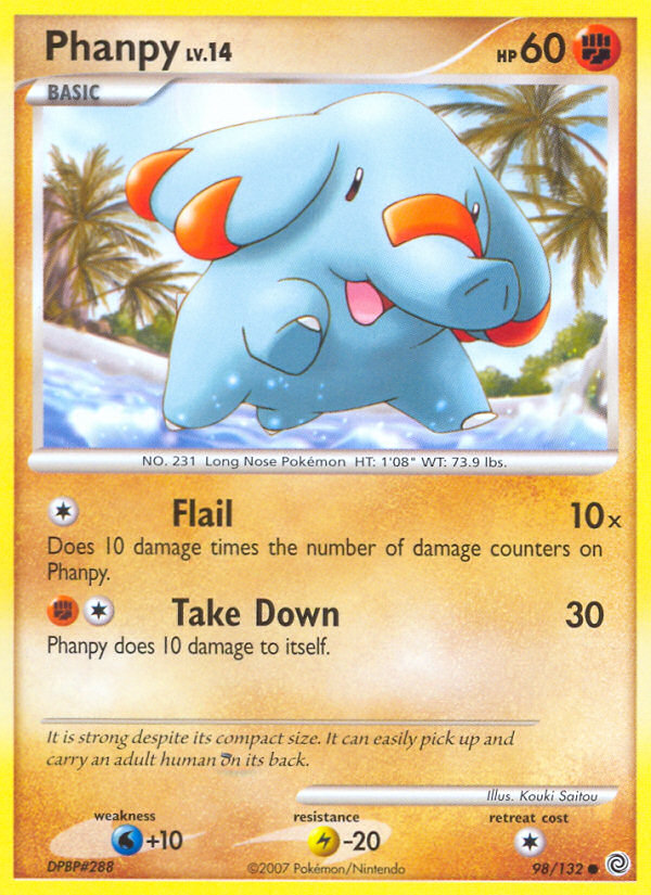 Phanpy (98/132) [Diamond & Pearl: Secret Wonders] | Mega City Incorporated