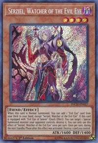 Serziel, Watcher of the Evil Eye [INCH-EN027] Secret Rare | Mega City Incorporated