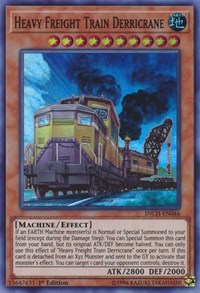 Heavy Freight Train Derricrane [INCH-EN046] Super Rare | Mega City Incorporated