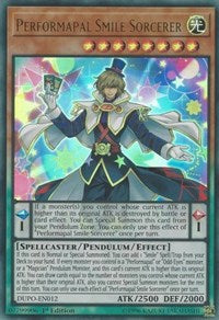 Performapal Smile Sorcerer [DUPO-EN012] Ultra Rare | Mega City Incorporated