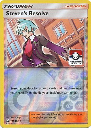 Steven's Resolve (145/168) (League Promo) [Sun & Moon: Celestial Storm] | Mega City Incorporated